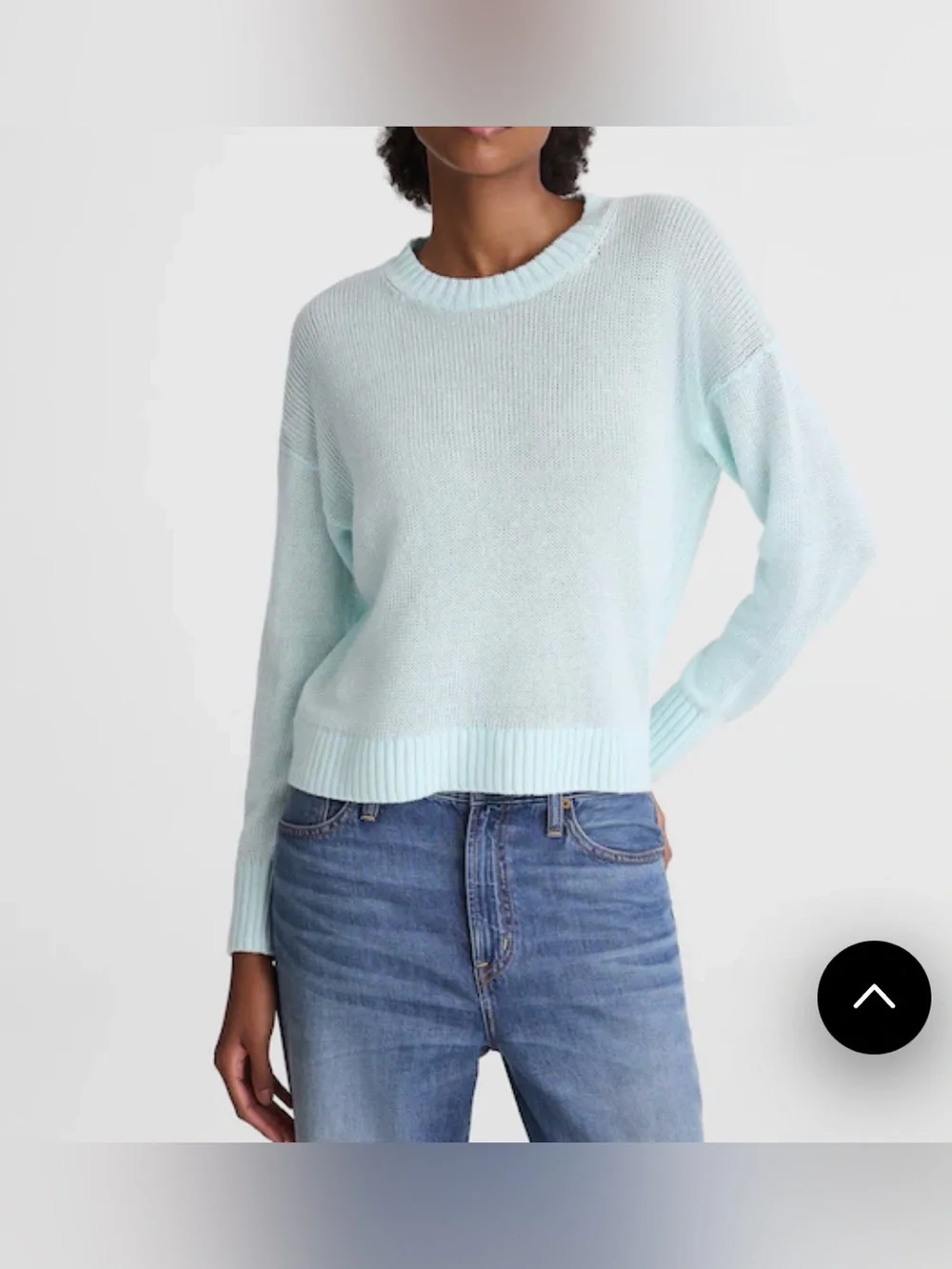 Madewell Women’s Linen Drop-Shoulder Sweater.100% linen S NWT.